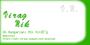 virag mik business card